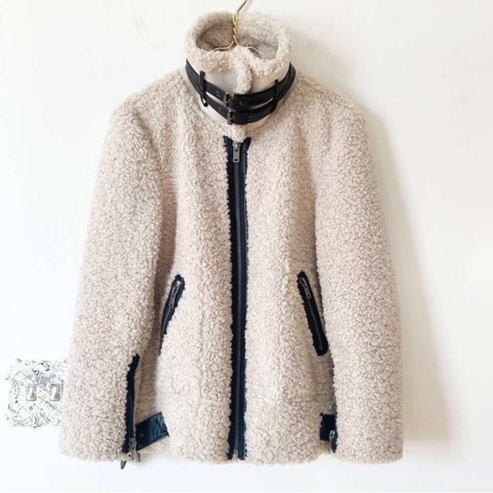 ❌SOLD❌Zara | Teddy And Faux Leather Zipper Jacket - Picture 2 of 13